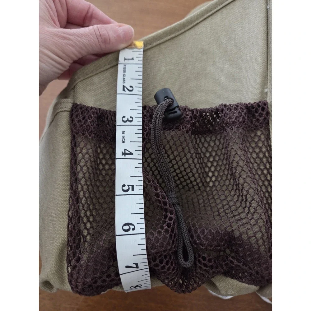 Duluth Trading‎ Co Canvas Laptop Shoulder Tote Messenger Organizer Bag Tan